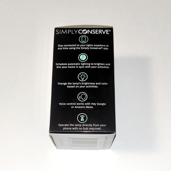 Simply Conserve 9W WiFi & BLE - Enabled A19 Smart LED Bulb (BRAND NEW IN BOX) - Picture 2 of 5